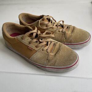 Globe Fate Sneaker Skater Shoes Golden Yellow Leather Mens US 10.5 Lace Up Skate